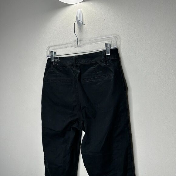 NWT Abercrombie & Fitch Black Denim Straight Leg Khaki Pants 27 / 4 - Picture 5 of 13
